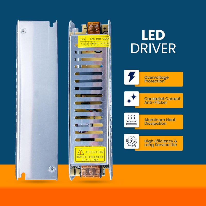 درافل محول طاقة Duravel LED، 24 فولت تيار مستمر 60 واط، هيكل معدني رفيع - Image 2